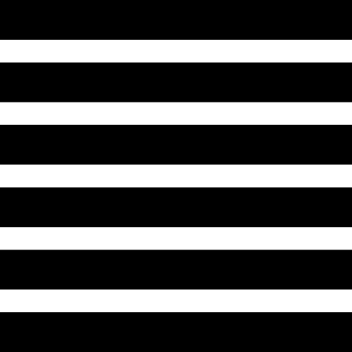 Six rows layout interface symbol